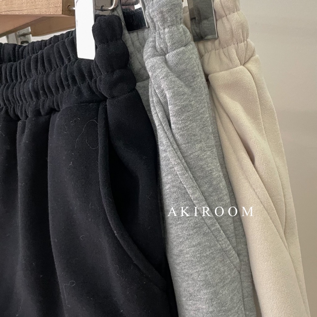 Quần jogger nỉ bông cạp chun có dây rút 60068