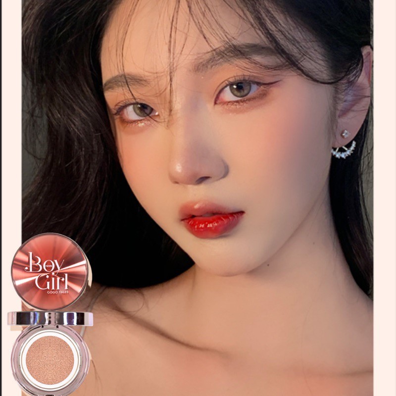 Phấn nước cushion GOGO TALES Boy Girl dưỡng ẩm che khuyết điểm kèm lõi thay thế GT471 Cao Cấp