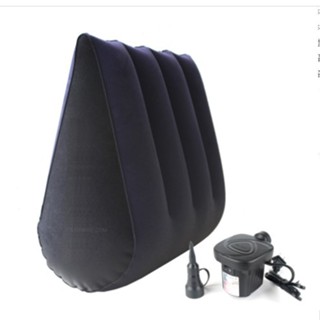 [Che Tên] Gối bơm hơi, Ghế Tình Yêu, Đệm Mông Bơm Hơi Màu Tím Hình Tam Giác