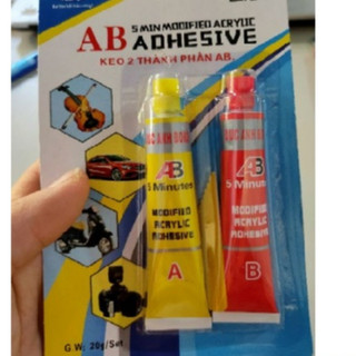 Vỉ keo AB 2 túyp 2 thành phần dán siêu chắc