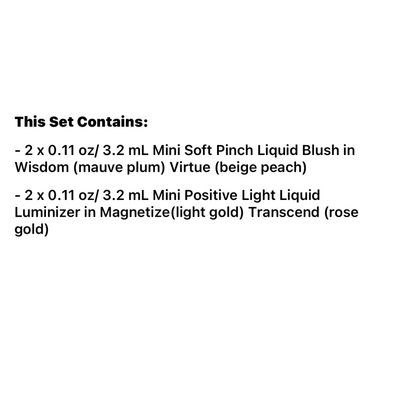 Set má hồng, highlight mini Rare Beauty $34