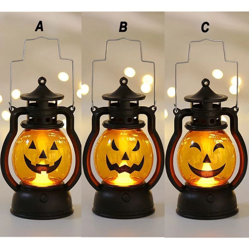 Đèn bí ngô halloween có đèn led