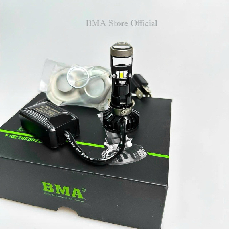 Đèn pha led bi cầu chân đa năng M8c lắp hầu hết mọi dòng xe wave,dream,led,vision