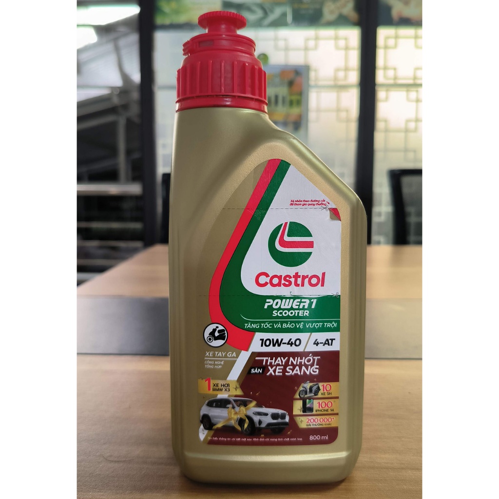 Dầu nhớt xe tay ga Castrol Power 1 Scooter 0,8L (800ML)