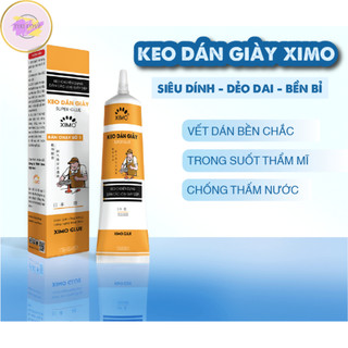 Keo dán giày Ximo siêu dính bền bỉ dùng nhiệt trong suốt không gây hại da tay, lọ keo dán giày đá bóng an toàn