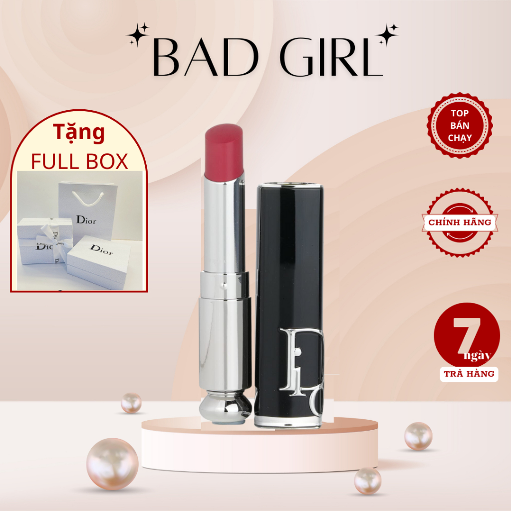 Son Dior Addict Refillable Hydrating Shine lipstick chính hãng thời thượng Bad Girl