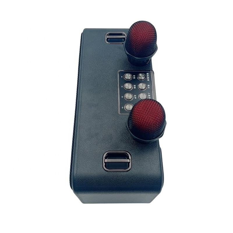 Loa bluetooth karaoke K186 kèm 2 micro không dây xách tay công xuất 20W âm thanh trầm ấm bass căng TECHIPS STORE