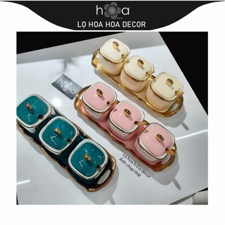 Set hũ gia vị bằng gốm sứ đẹp,set hũ gia vị nhựa,chất đẹp dày dặn.Lọ hoa h.O.a decor