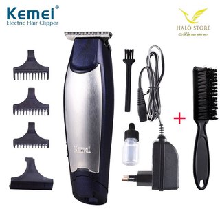 Tông Chấn Viền, Cạo Viền Chuyên Nghiệp Kemei 5021 Lưỡi Bén TẶNG Chổi Phủi Tóc