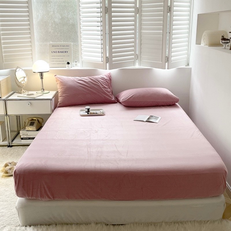 Ga giường chất liệu nhung tuyết IKEA siêu êm ái