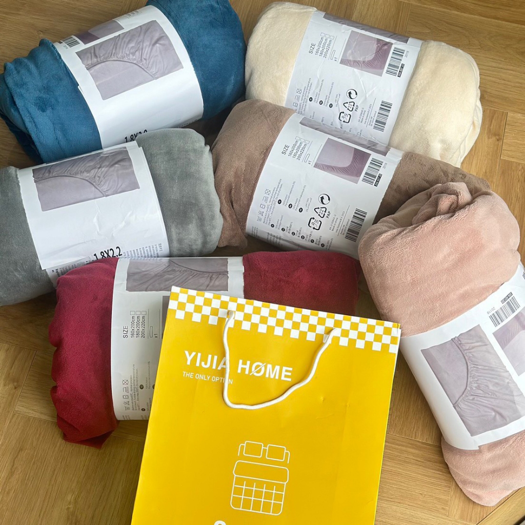 Ga giường chất liệu nhung tuyết IKEA siêu êm ái