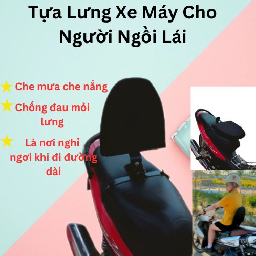 Tựa lưng xe máy cho người ngồi lái