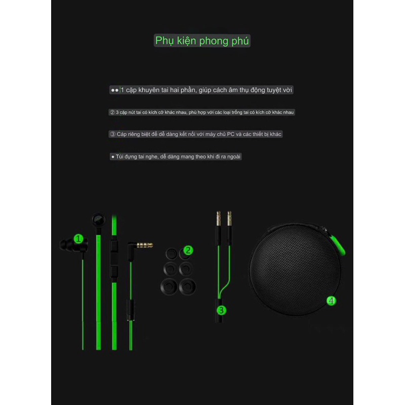 Tai nghe gaming Razer Hammerhead Pro V2 in-ear Fullbox New 99%