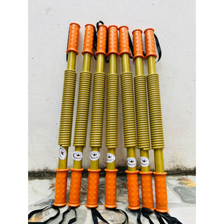 Gậy bẻ tập cơ tay Lực bẻ 60kg,80kg ,100kg ( Mẫu mạ màu vàng)Gậy lò xo mẫu mới nặng từ 1,7-1,8kg Tùy Lực