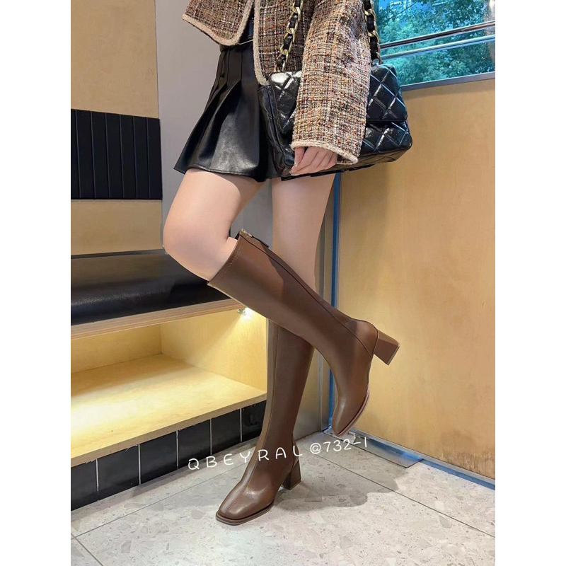 Boots gối khoá sau 5p - Bunny Shoes