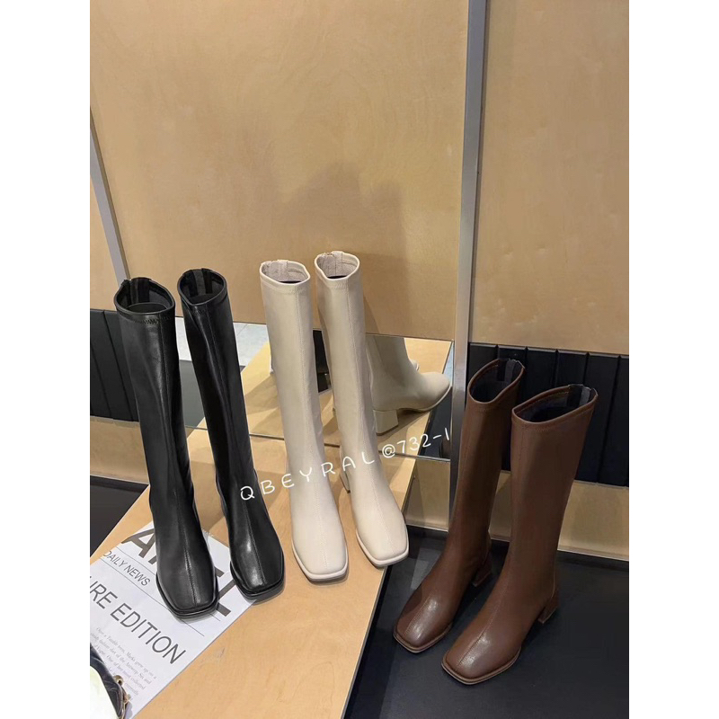 Boots gối khoá sau 5p - Bunny Shoes