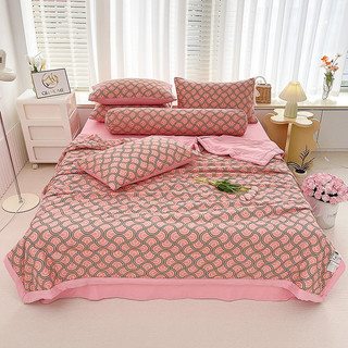 (Inbox BO CHUN) BỘ GA CHĂN HÈ 5 MÓN MẪU MỚI ( 1 ga , 1 chăn hè, 2 vỏ gối nằm, 1 vỏ gối ôm)