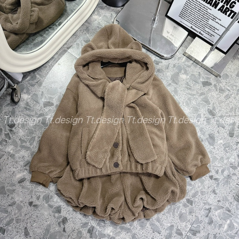 Set bộ len lông con gấu siêu hot