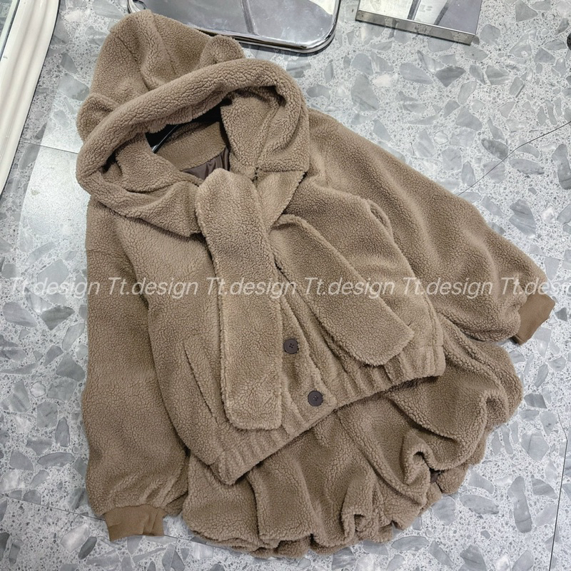 Set bộ len lông con gấu siêu hot