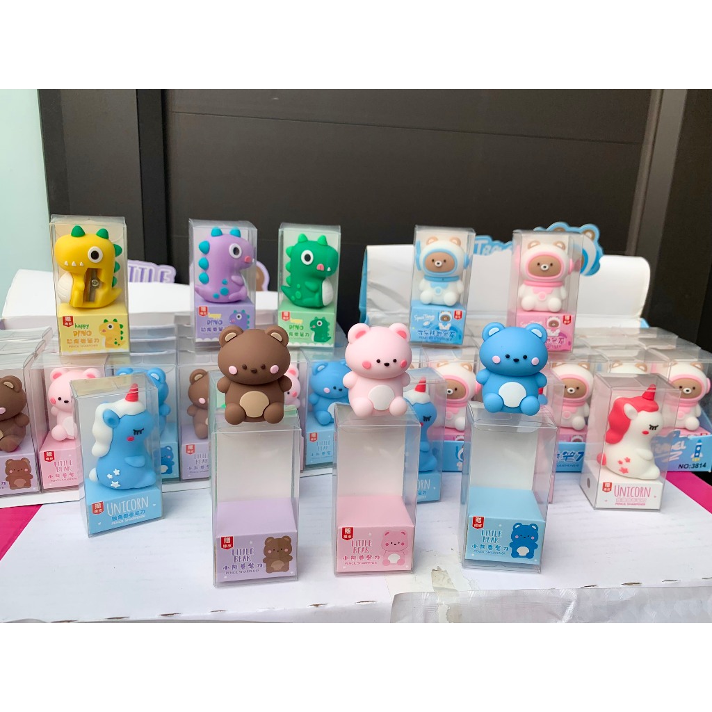 Gọt Bút Chì Hình Khủng Long, Ngựa Unicorm, Phi Hành Gia, Gấu Siêu Dễ Thương, Chuốt Chì Tặng Kèm Tẩy