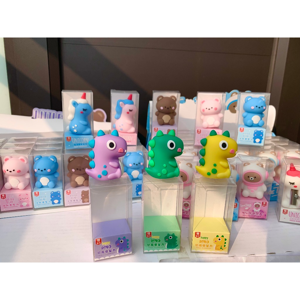 Gọt Bút Chì Hình Khủng Long, Ngựa Unicorm, Phi Hành Gia, Gấu Siêu Dễ Thương, Chuốt Chì Tặng Kèm Tẩy