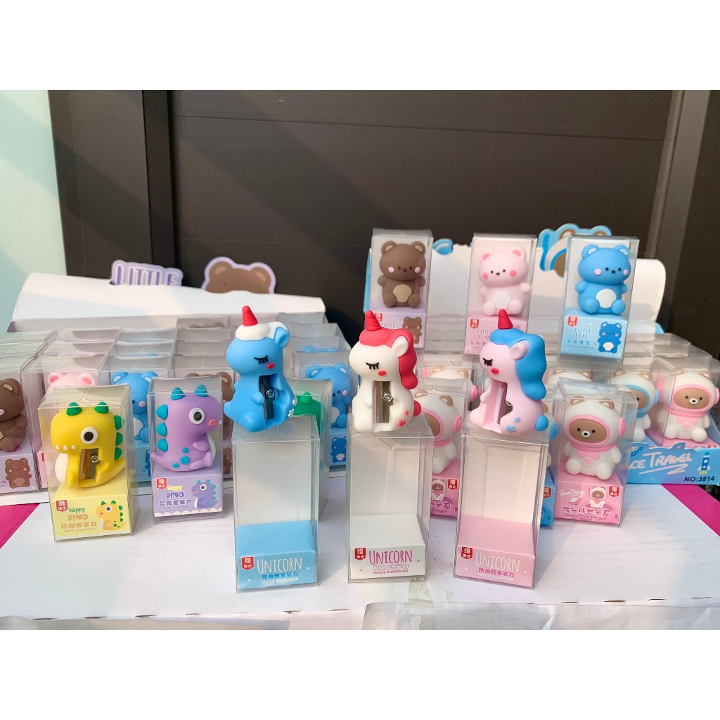 Gọt Bút Chì Hình Khủng Long, Ngựa Unicorm, Phi Hành Gia, Gấu Siêu Dễ Thương, Chuốt Chì Tặng Kèm Tẩy