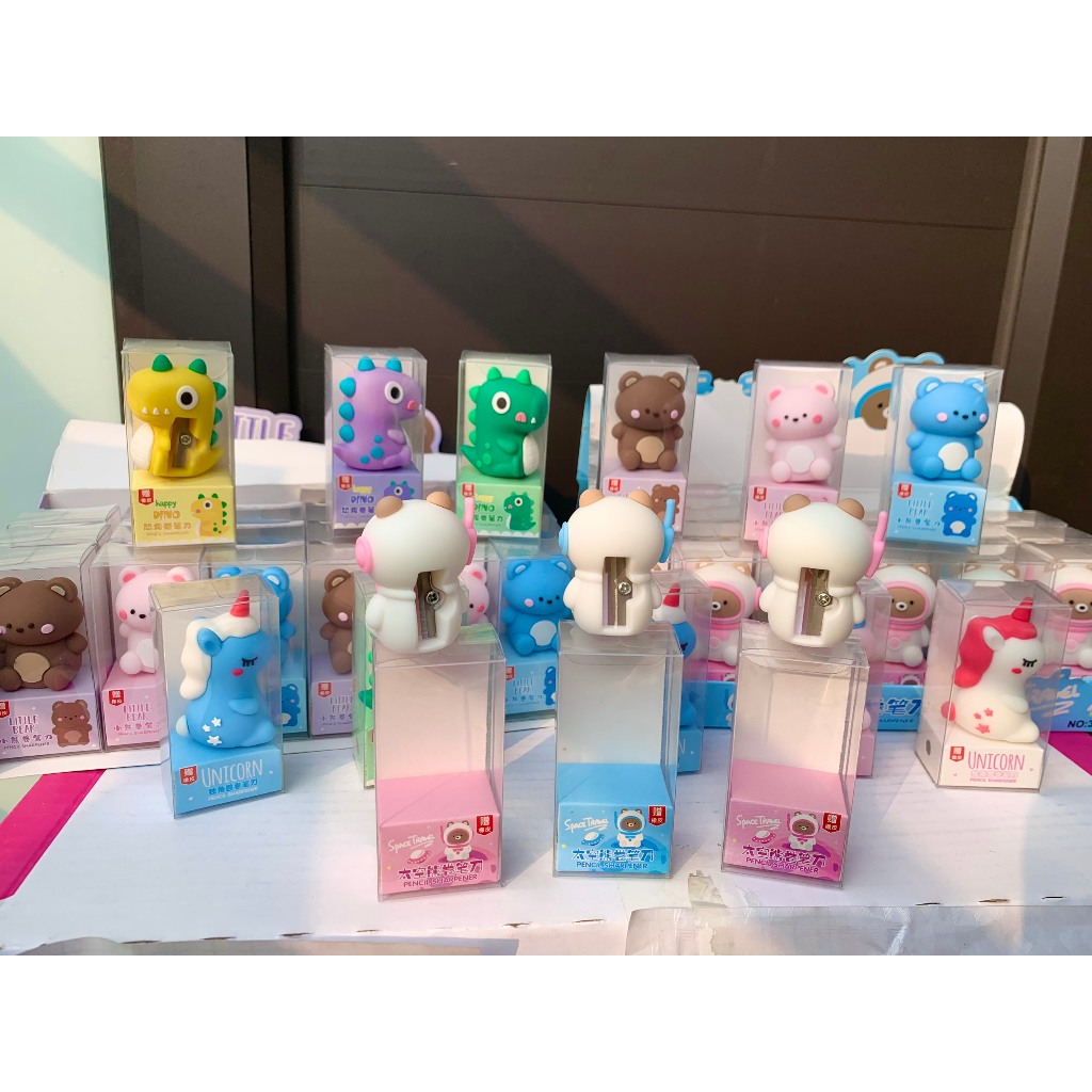 Gọt Bút Chì Hình Khủng Long, Ngựa Unicorm, Phi Hành Gia, Gấu Siêu Dễ Thương, Chuốt Chì Tặng Kèm Tẩy