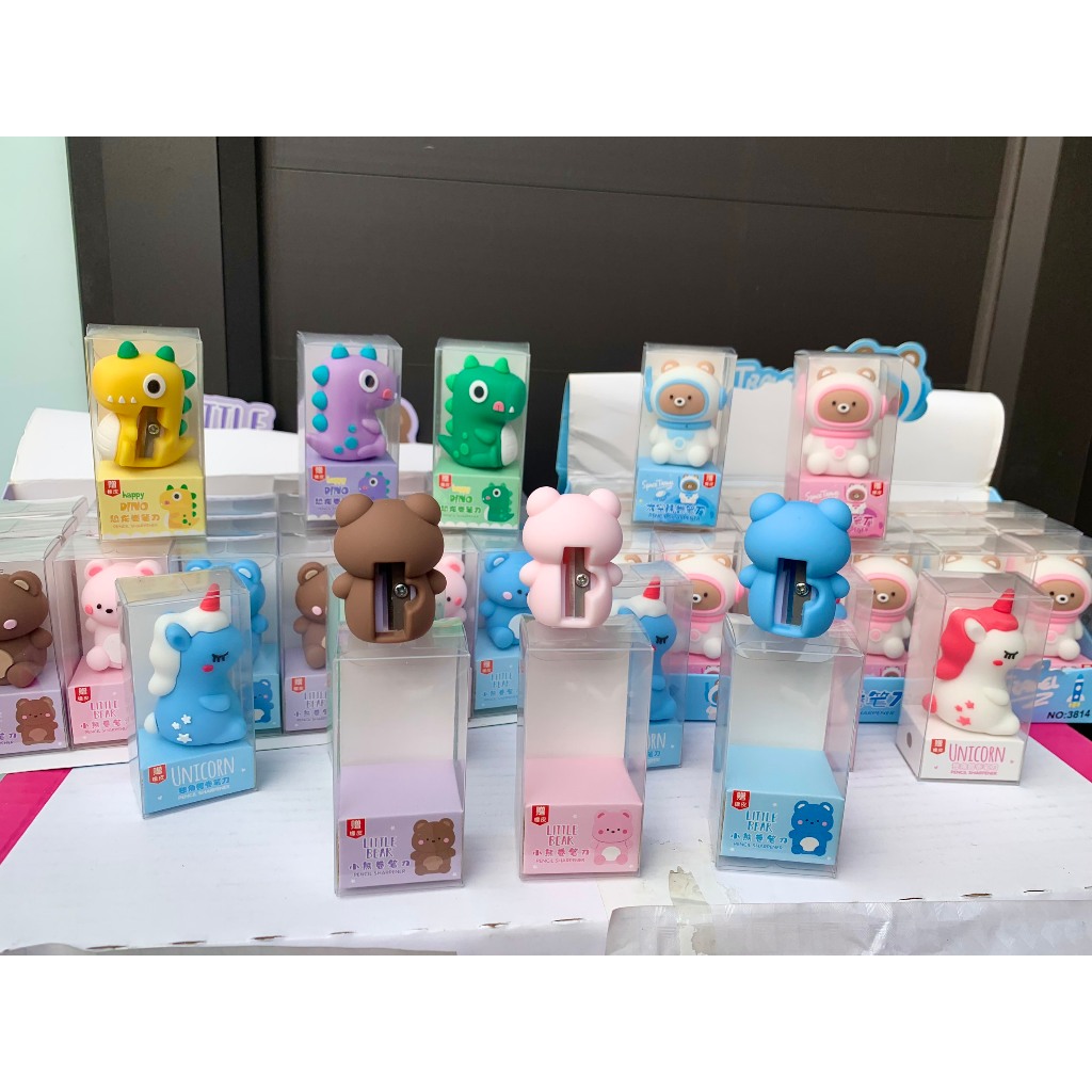 Gọt Bút Chì Hình Khủng Long, Ngựa Unicorm, Phi Hành Gia, Gấu Siêu Dễ Thương, Chuốt Chì Tặng Kèm Tẩy