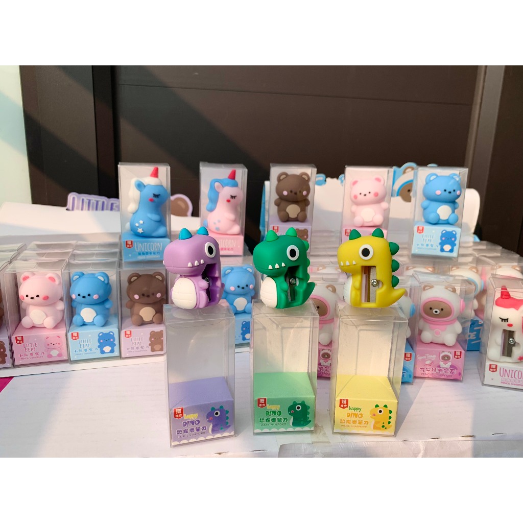 Gọt Bút Chì Hình Khủng Long, Ngựa Unicorm, Phi Hành Gia, Gấu Siêu Dễ Thương, Chuốt Chì Tặng Kèm Tẩy