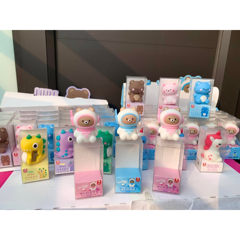 Gọt Bút Chì Hình Khủng Long, Ngựa Unicorm, Phi Hành Gia, Gấu Siêu Dễ Thương, Chuốt Chì Tặng Kèm Tẩy