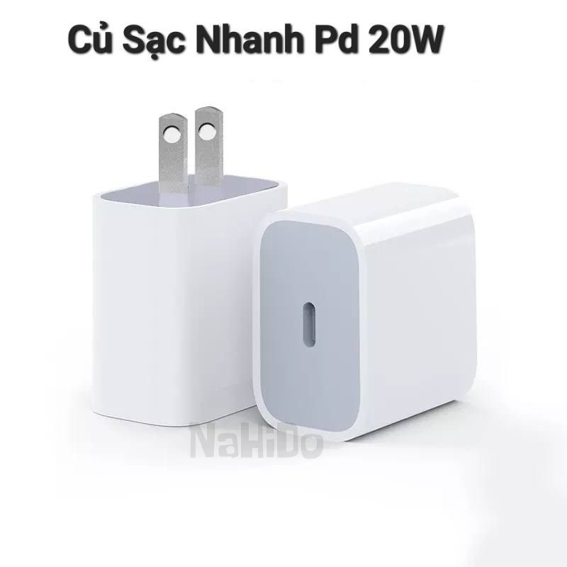 Bộ Sạc Nhanh PD 20W,Củ Sạc Nhanh, Dây Sạc Nhanh Dành Cho Ip 6 7 8 8plus X xsmax 11 12 13 14 pro proMax