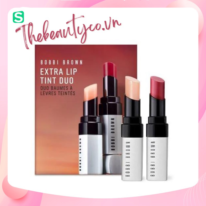 (Bill US) Set 2 son dưỡng môi Bobbi Brown Extra Lip Tint Duo