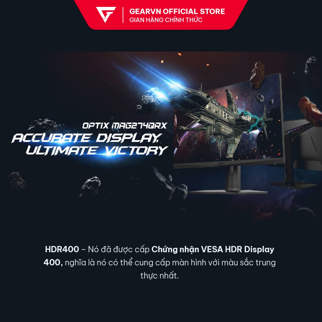 Màn hình MSI OPTIX MAG274QRX 27" IPS 2K 240Hz G-Sync chuyên game