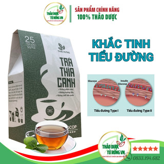 [15 NGÀY DÙNG] Trà Thìa Canh 💖 THÁI HƯNG Cho Người Tiểu Đường Chiết Xuất Từ Dây Thìa Canh, Lá Khổ Qua Rừng 25 gói 125g