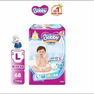 Tã dán Bobby size M 76 miếng, M 46 miếng (6 - 11 kg), L 68 miếng (9-14kg)