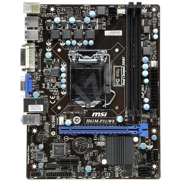 Main h61 msi cũ free kèm keo-pin