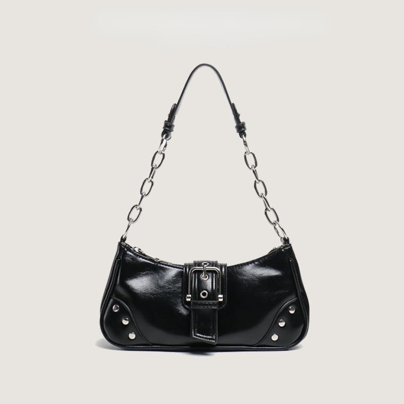 Túi đeo chéo đeo vai dây phối xích 2 góc 3 đinh mẫu mới