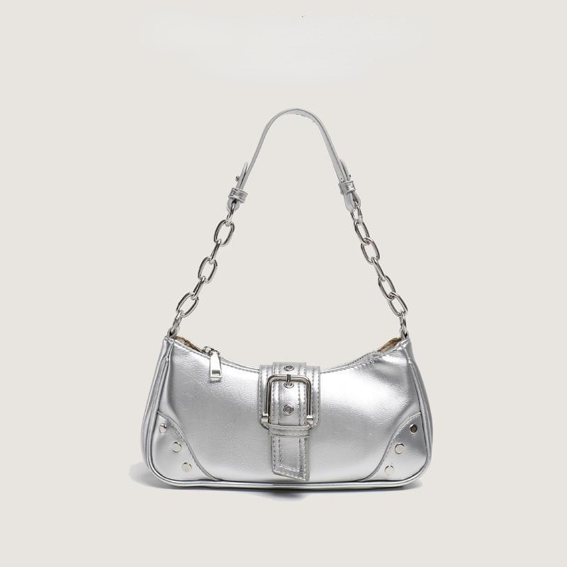 Túi đeo chéo đeo vai dây phối xích 2 góc 3 đinh mẫu mới