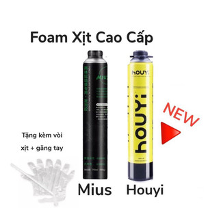 Foam Xịt Mius - Houyi Cao Cấp Cho Bể Cá Bán Cạn (900GRAM)