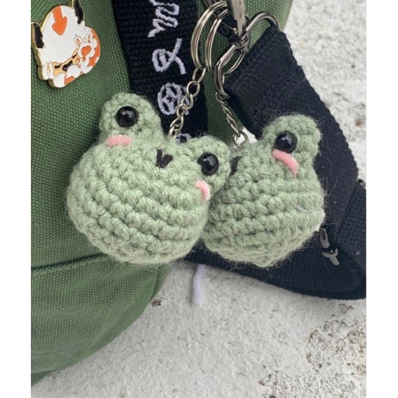 Móc khóa Ếch Bằng Len - Handmade