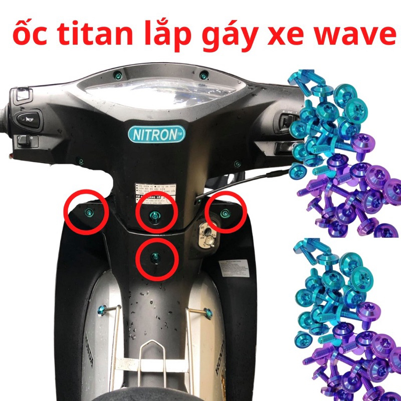 Ốc Titan Và Salaya Gắn Gáy Wave A100, Rs 100, Wave A 110