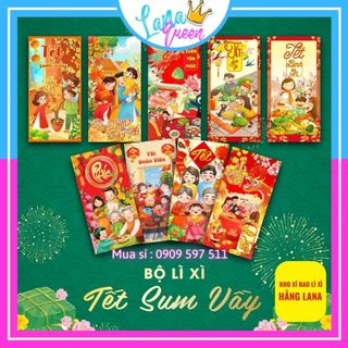 Bao lì xì 2024 ⚡️ giá sỉ ⚡️ combo 500 bao lì xì tết 2024 đẹp độc lạ nhiều mẫu lựa chọn - lana queen