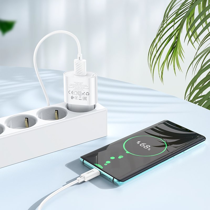 Bộ sạc nhanh samsung xiaomi 18w chính hãng Hoco Củ sạc kèm dây sạc cho andoird