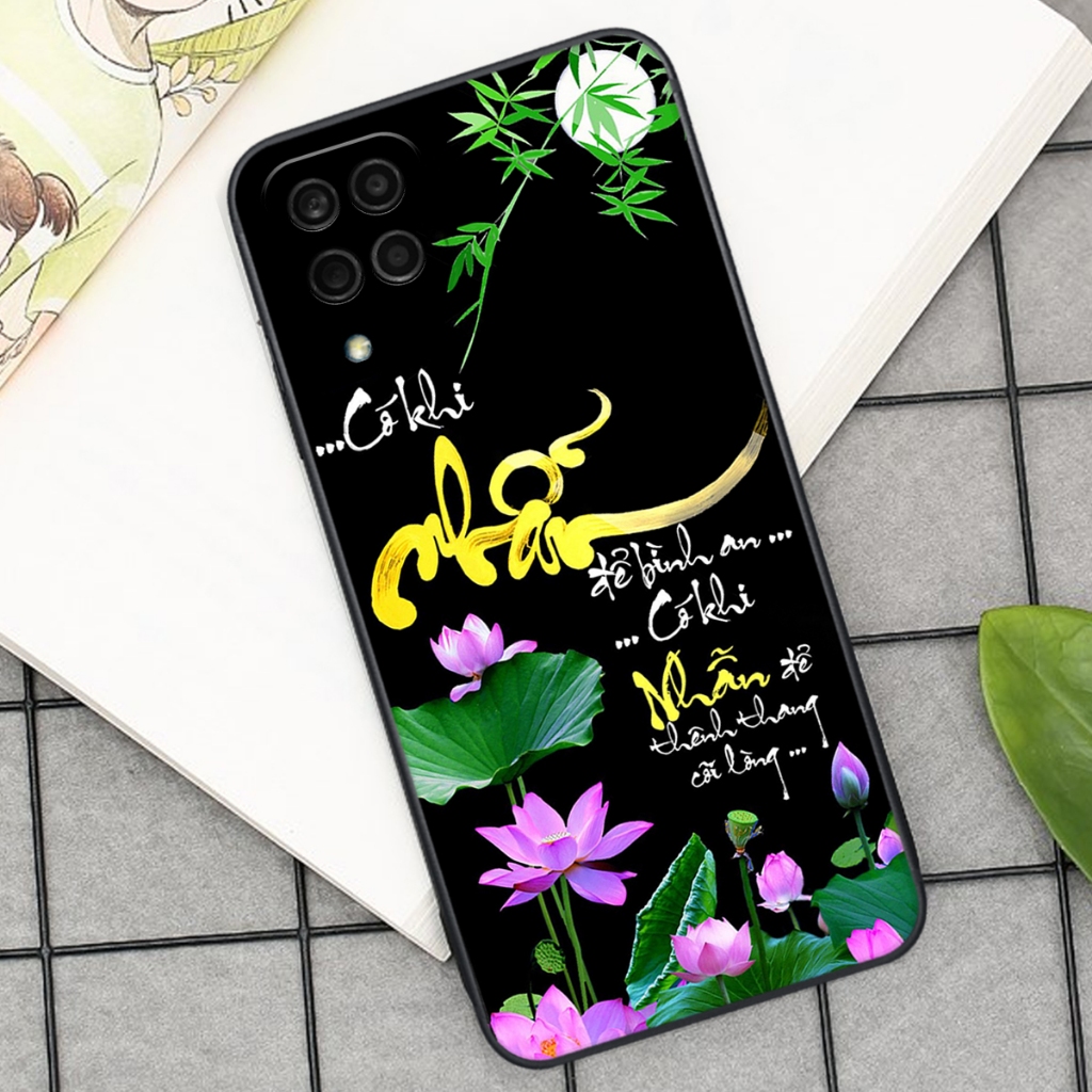 Ốp lưng Samsung Galaxy A12 4G / M12 / A22 4G / M22 / M32 in hình chữ tài chữ lộc, Cha Mẹ, bình an SIÊU ĐẸP