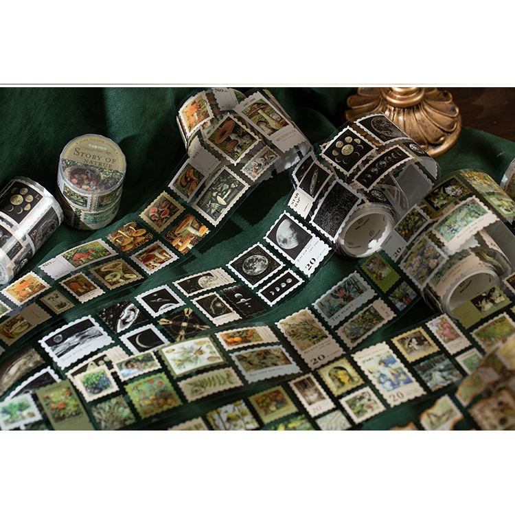 TAPE09 Cuộn nhãn dán tem Memory stamp tape dài 2m