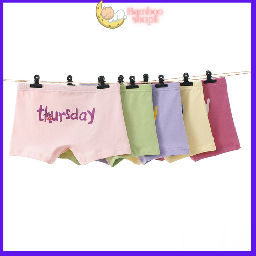 Quần chip đùi bé gái quần lót bé gái set 5 chiếc cotton ( hàng xuất dư)