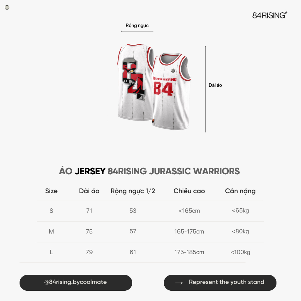 Áo jersey 84RISING Jurassic Warriors - THƯƠNG HIỆU 84RISING