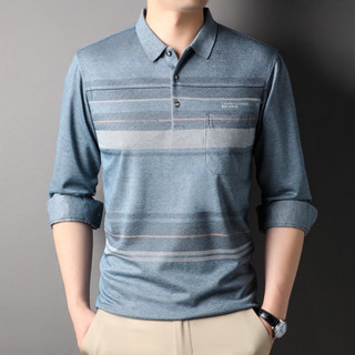 Áo thun polo nam trung niên thu đông tặng bố