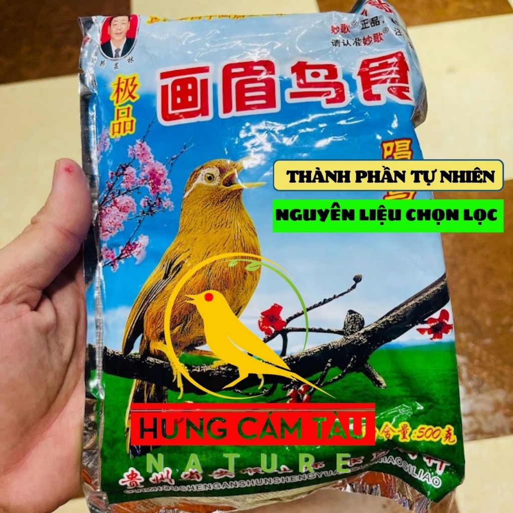 Cám chim họa mi Trung Quốc hót, dưỡng,thay lông nuôi quanh năm, trị đi ngoài M1B