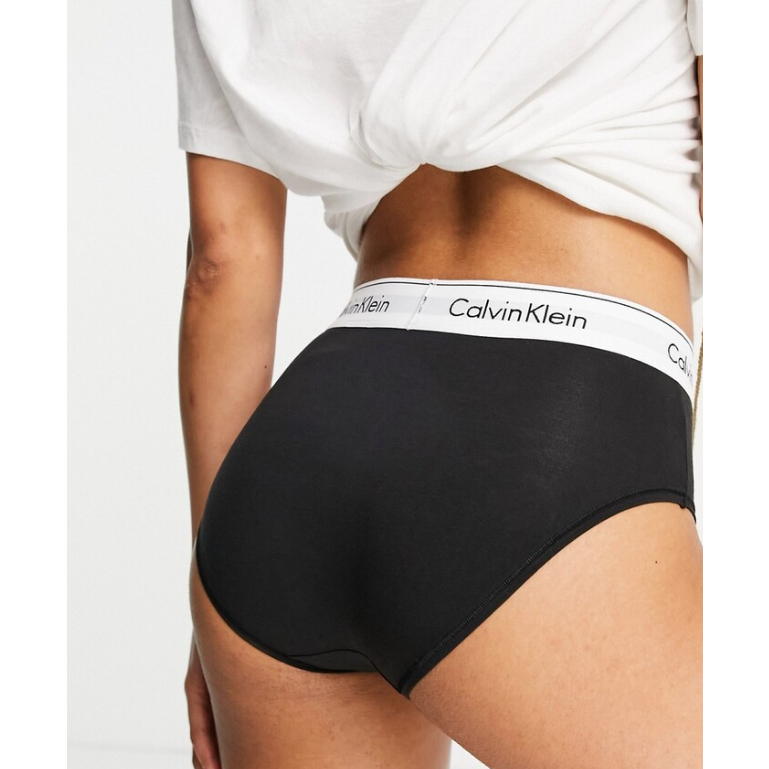 Quần Lót Nữ CK Cạp Cao Modern Cotton High Waist Bikini Bottom - Sofie Authentic